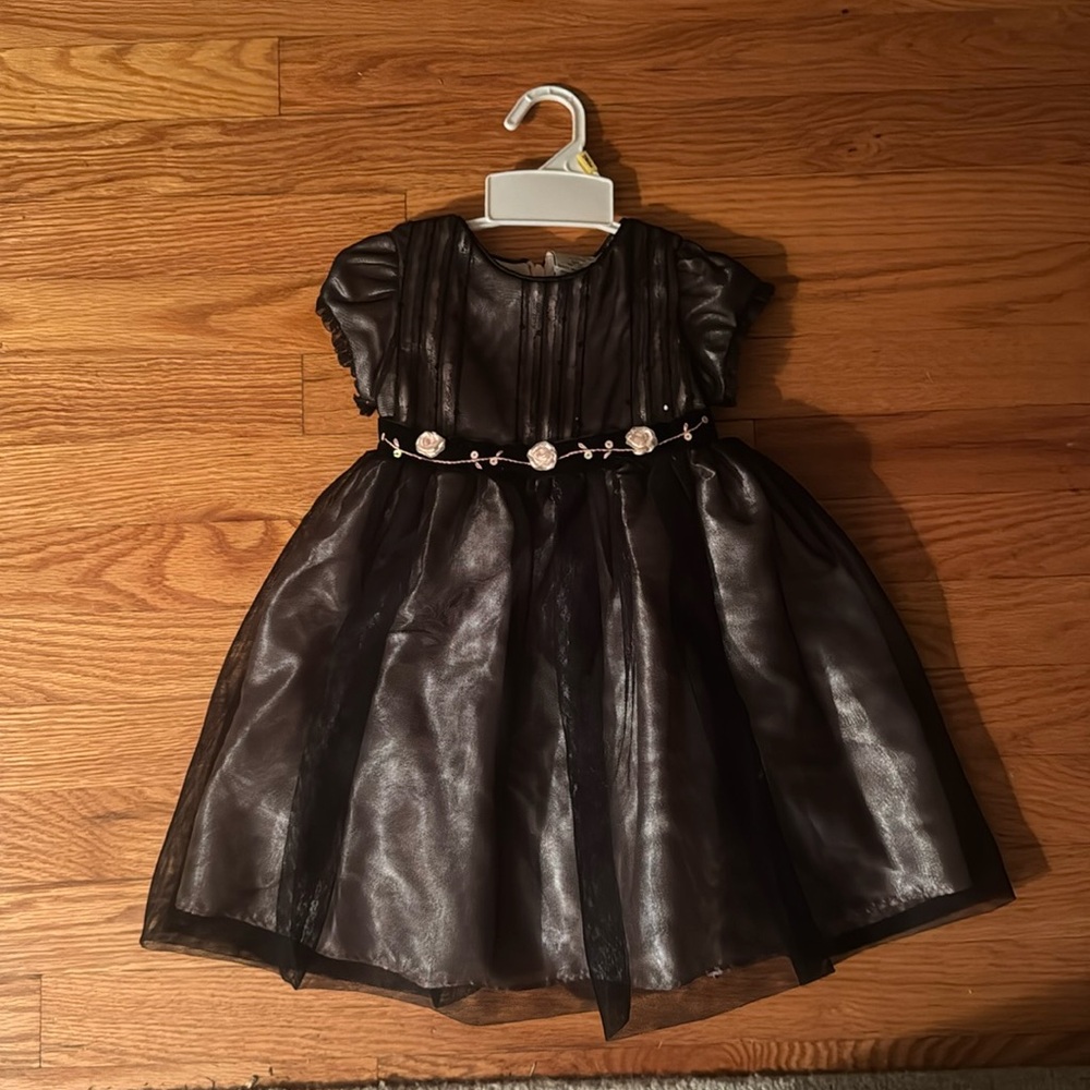 Baby girl- Formal black and pink dress (12 months)